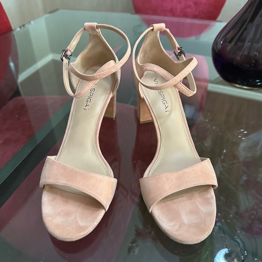 Via Spiga Blush Pink HH Sandals 9.0